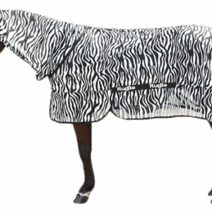 VLIE00405H Covalliero Vliegendeken RugBe Zebra incl. nekdeel