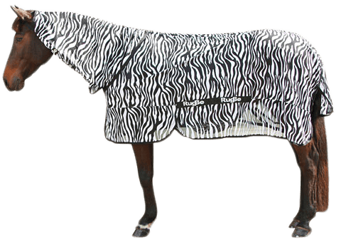 Covalliero Vliegendeken RugBe Zebra incl. nekdeel