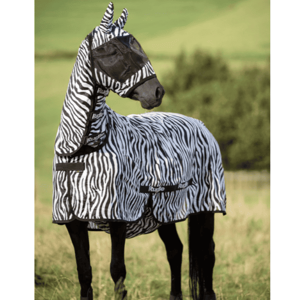 Covalliero Vliegendeken RugBe Zebra incl. nekdeel